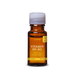 Vitamin D3 + K2, 1000 IE D3 / 25 μg K2-MK7