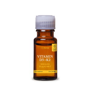 Vitamin D3 + K2, 1000 IE D3 / 25 μg K2-MK7