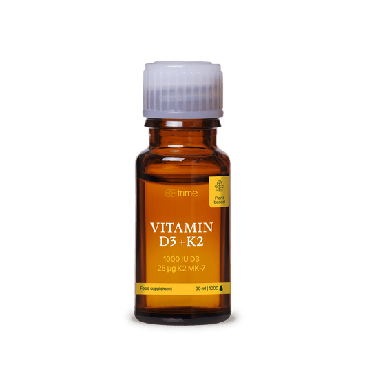 Vitamin D3 + K2, 1000 IE D3 / 25 μg K2-MK7